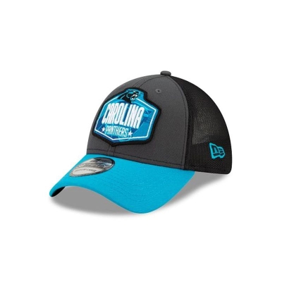 Carolina Panthers Gorra | New Era NFL Draft 39thirty Stretch Fit Cap Mexico - Grises